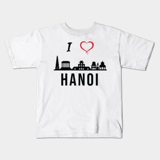 I love Hanoi Skyline Vietnam Vietnamese Design Kids T-Shirt